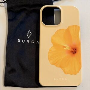 Burga Yellow Hibiscus iPhone 13 Pro Max Case,  MagSafe Compatible